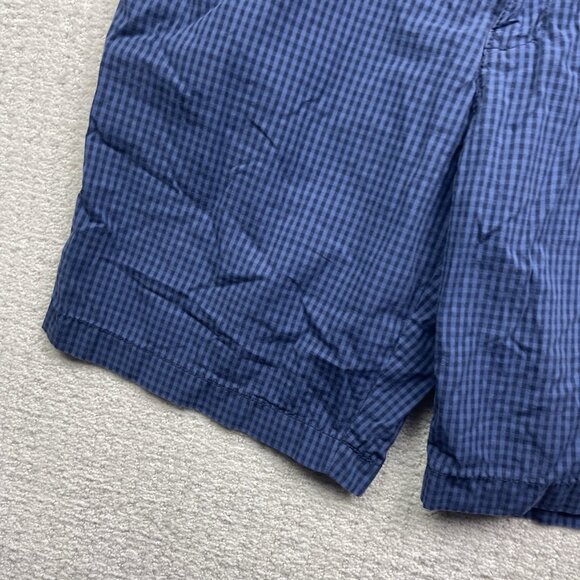 Tommy Hilfiger Mens 36 Bermuda Shorts Navy Blue Plaid Custom Fit Casual Summer - Picture 6 of 12